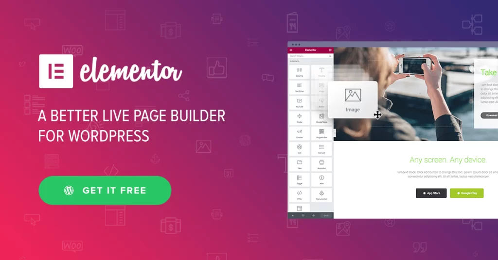 Elementor page builder